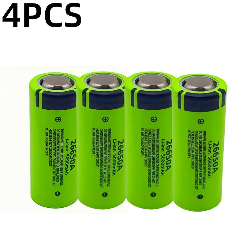 100% brand new,original,high-quality,true capacity 26650A 5000mAh 3.7V lithium-ion rechargeable battery 26650 flashlight