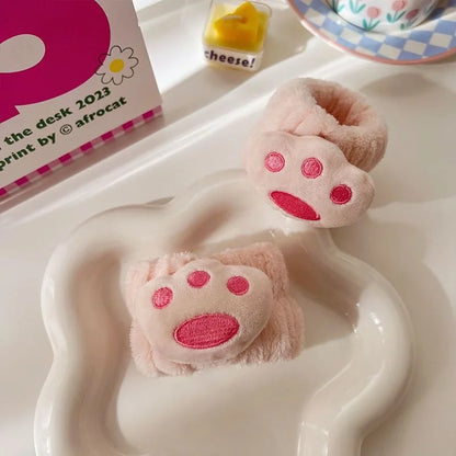 Cartoon Reusable Face Wash Hand Wrist Strap 1Pair Sweat Band Towel Band Flexible Absorbent Wrist Strap for Face Wash Comfortable