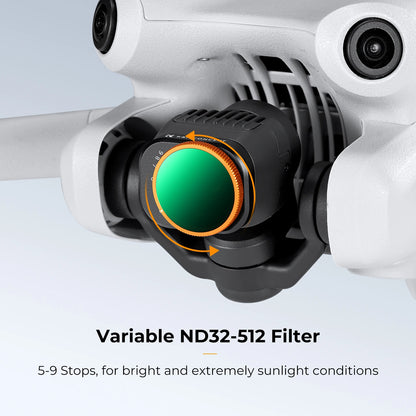 K&F CONCEPT Drone Lenses Filter for DJI Mini 4 Pro Filter UV CPL ND NDPL16 32 64 128 256 Black Mist 1/4 ND1000 Camera Filter Set