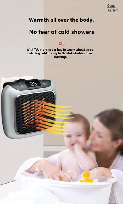 Electric Heater Home Appliance Heating Furnace Portable Heater Plug-in Room Heater Mini Radiator Remote Heating 500W