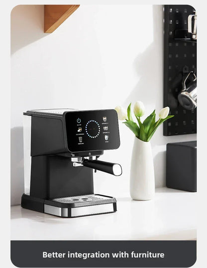 20Bar Pressure, Dual Brew (Hot/Cold), Smart Touchscreen, Milk Frother, Fast Heating, Energy Saving - Perfect for Home Baristas