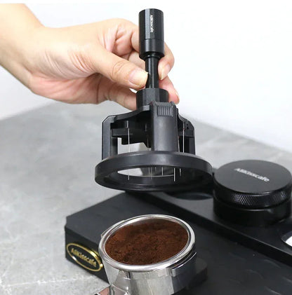 ALIKISSCAFE WDT Tools Rotary 51mm 54mm 58mm Espresso Stirrer Needle Distributor Magnetic Coffee Maker Accessories Barista Tools