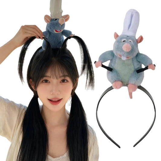 1/2pcs Whimsical Cartoon Mouse Headband - Soft and Comfortable Women's Hair Accessory for Costume Play, and Everyday Fun by PDG ibma