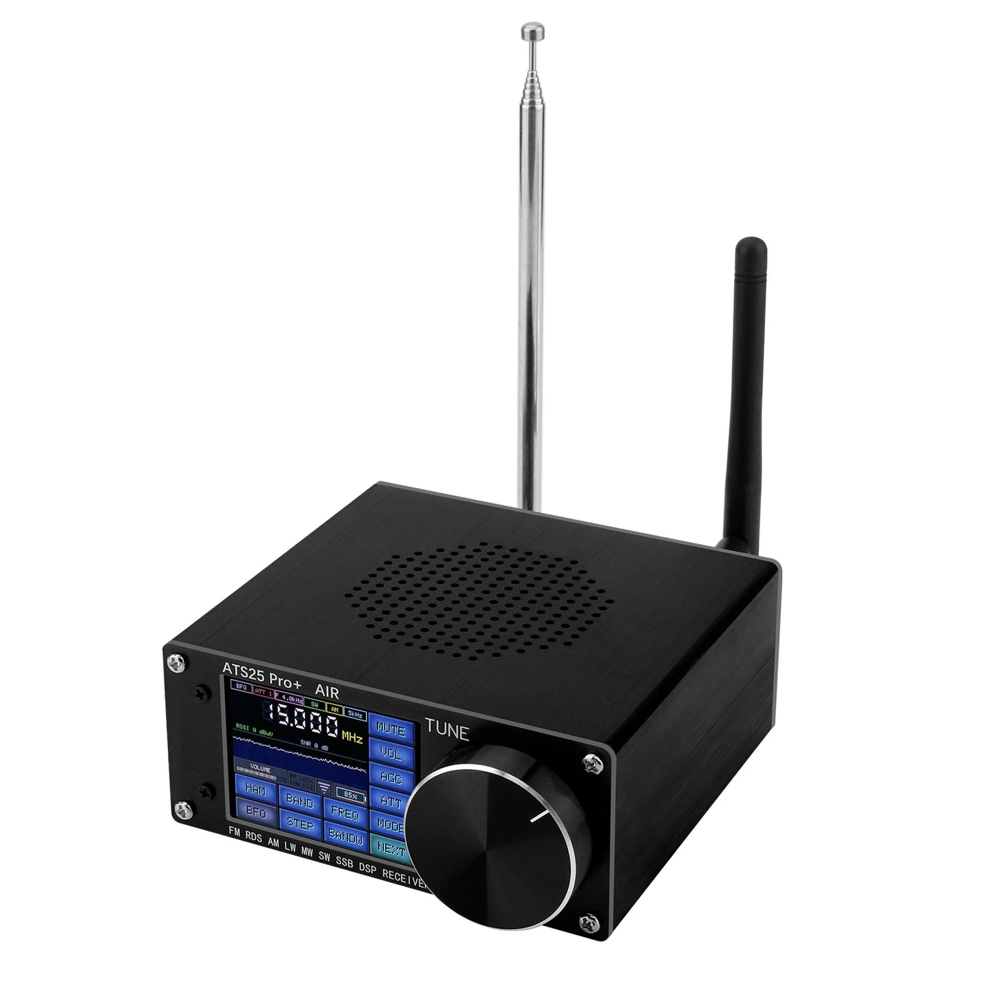 HAMGEEK ATS25 Pro+ Supports Bluetooth Wifi AIR band FM SW SSB MW LW AIR SDR Receiver Aviation Band Receiver firmware 4.2 SI5351
