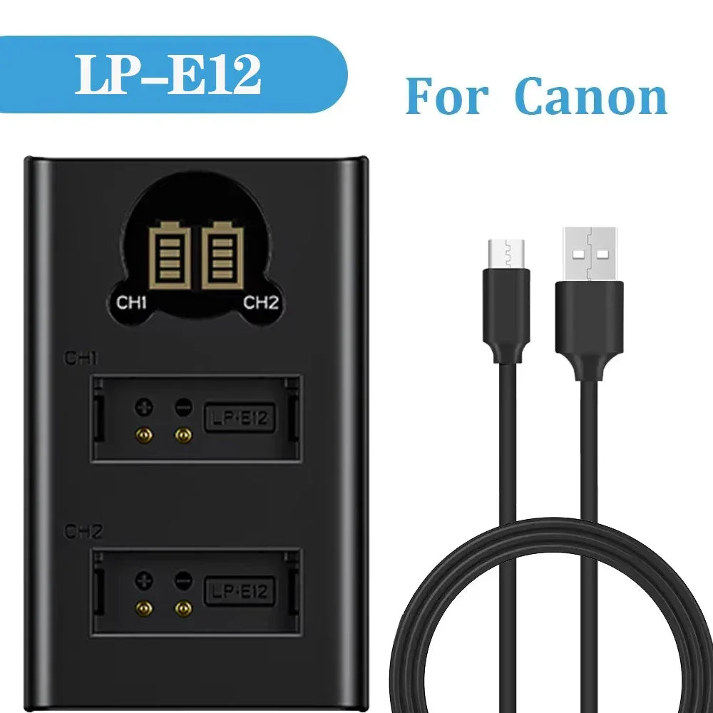 Dual Camera Battery Charger for Sony NP-FW50 FZ100 BX1 Canon LP-E6 E8 E17 NB-13L fuji NP-W235 W126 Nikon EN-El15 EL25 Panasonic