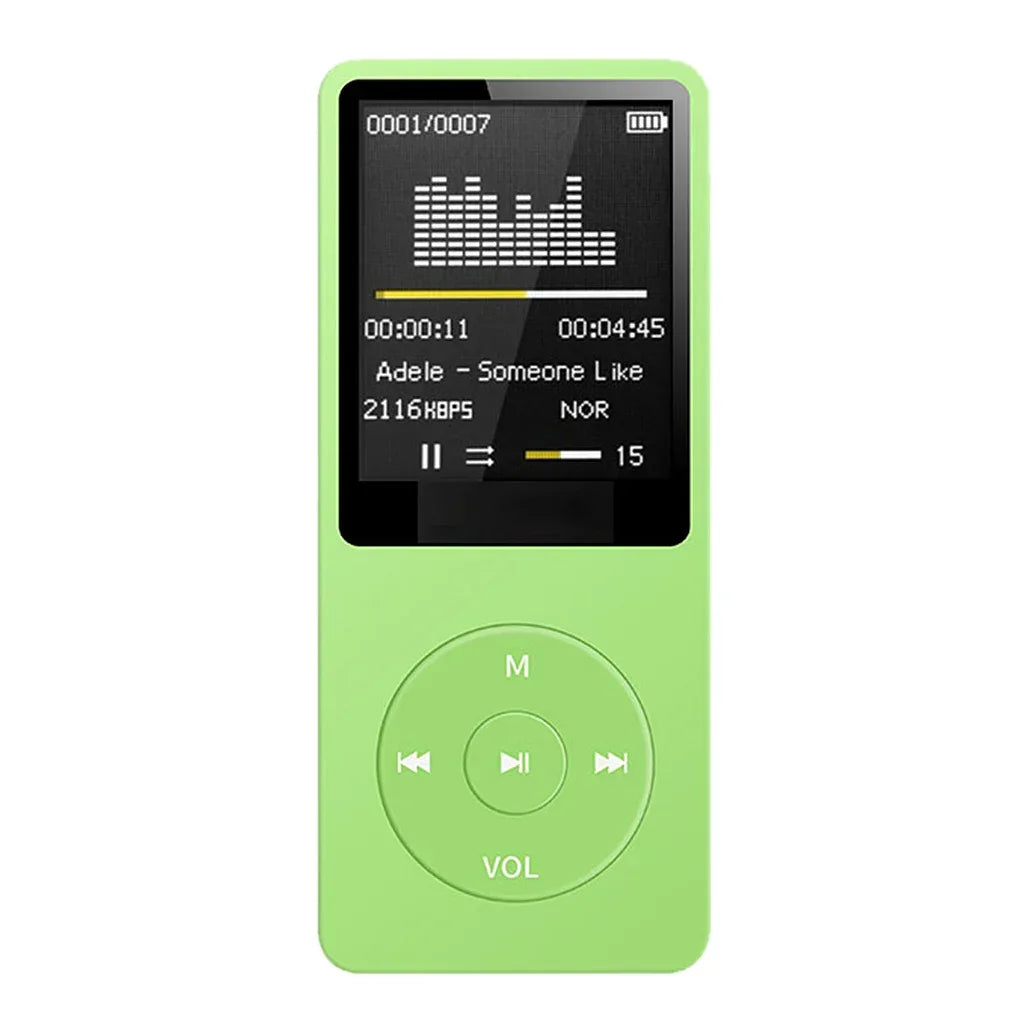 Portable MP3 Player USB Charging Record Digital Display Screen Media Lossless Portable Pocket Sports Running Walking Music Play