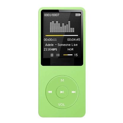 Portable MP3 Player USB Charging Record Digital Display Screen Media Lossless Portable Pocket Sports Running Walking Music Play