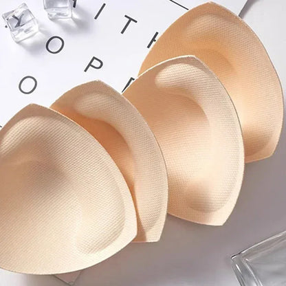 Invisible Triangle Sponge Push Up Bra Pads Women Sexy Inserts Underwear Sponge Swimsuit Bikini Breast Enhancers Chest Cup Pads