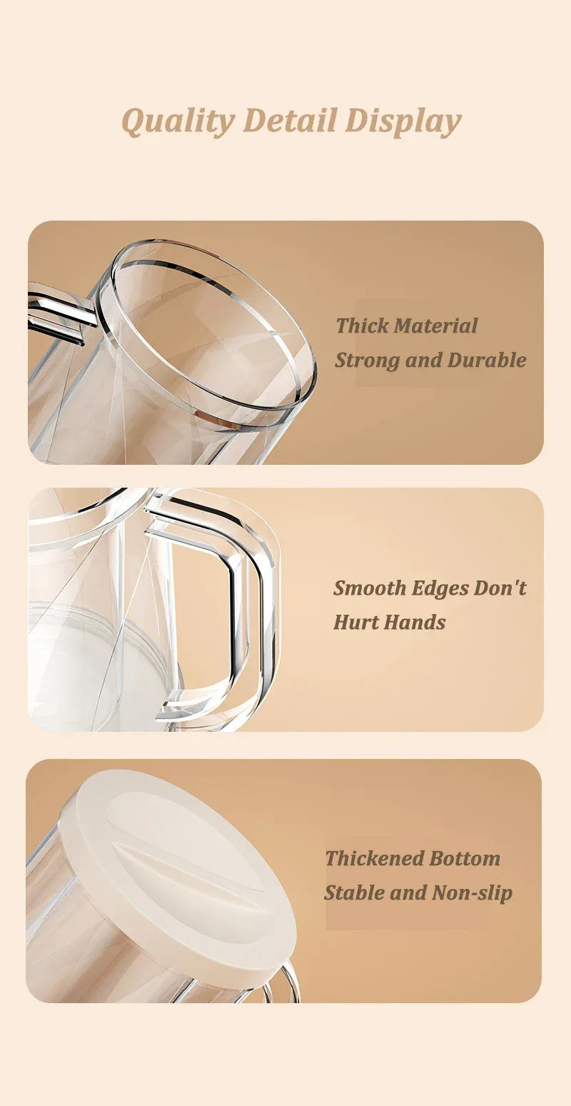 Double Wall Gel Frosty Freezer Ice Mugs Beer Mug with Handles Transparent Whiskey Glasses for Bar Outdoor Drinking Glasses