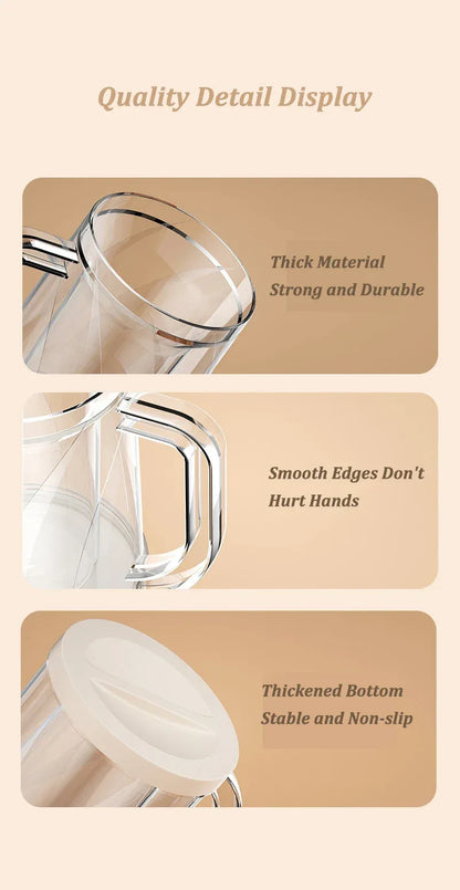 Double Wall Gel Frosty Freezer Ice Mugs Beer Mug with Handles Transparent Whiskey Glasses for Bar Outdoor Drinking Glasses