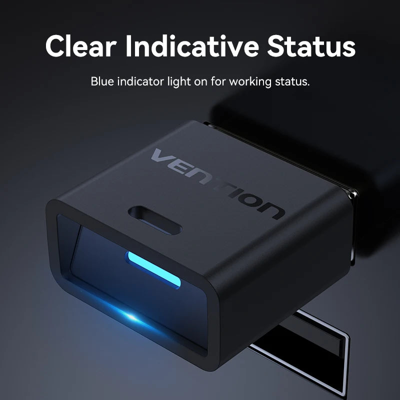 Vention USB Bluetooth Adapter 5.0 5.1 5.3 5.4 6.0 Dongle for PC Speaker Wireless Mouse Keyboard Music Audio Receiver Transmitter