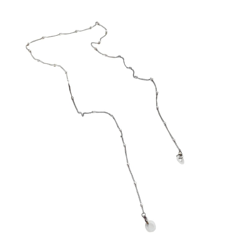 Elegant Stainless Steel Earphone Lanyard Anti Slip Clip Secure Cord for Huawei FreeClip Sports Commuting Daily Use
