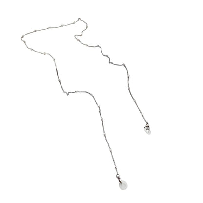 Elegant Stainless Steel Earphone Lanyard Anti Slip Clip Secure Cord for Huawei FreeClip Sports Commuting Daily Use
