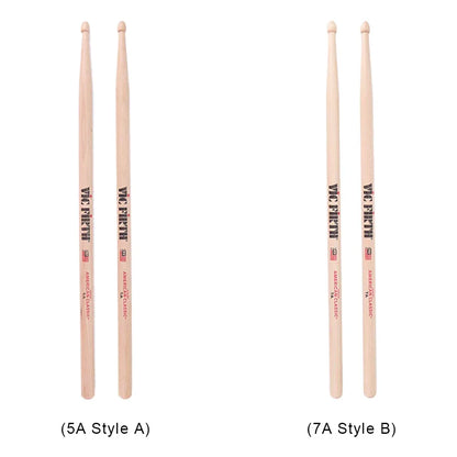 2-10PCS Drumsticks 5A/7A Drum Sticks Consistent Weight and Pitch Mallets American Hickory Drumstick for Acoustic/Electronic Drum