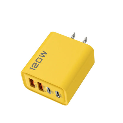 120W Fast Charger Hub USB C Quick Charge Ports PD 3.0 QC 3.0 For iPhone Samsung Xiaomi Android Phone Global Travel Charger Plug