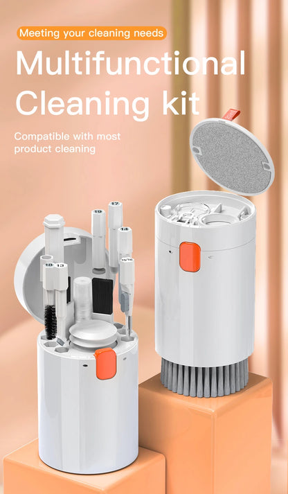 20 in 1 Cleaning Kit Computer Keyboard Cleaner Brush Earphones Cleaning Pen For Headset IPad Phone Cleaning Tools Keycap Puller
