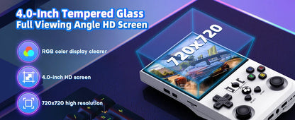 AISLPC R36MAX Retro Handheld Video Game Console Linux System 4.0 Inch IPS Screen Portable Pocket Video Player 128GB Games Gifts