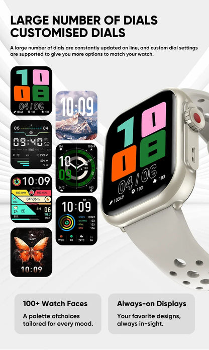 Watch Ultra 2 SE Men Women 1000mAh AMOLED Heart Rate 100+Sport Bluetooth Call GPS Track Waterproof Smart Watch For IOS Android