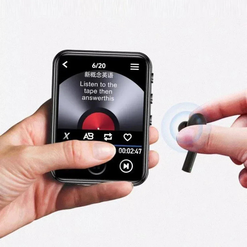 MP3 MP4 Player Full Touch Screen Lossless Music Player Bluetooth-Compatible HiFi MP4 Walkman with Speaker FM/E-book/Recorder
