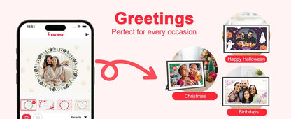 FRAMEO 15.6 Inch 32GB Large Digital Photo Frame, Digital Picture Frame WiFi, IPS HD Touch Screen, Photo Frame with Auto-Rotate