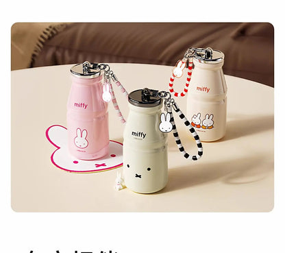 Kawaii Miffy Water Cup Cute Cartoon Cup Girls' New Design Milk Bottle Compact and Portable Water Bottle Mini Thermal Cup