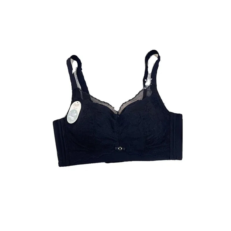Victoria Style Lace Bra Large Chest Minimizer Ultra Thin Cup Wireless Comfort Push Up Sexy Lingerie Seamless No Underwire MOYISU