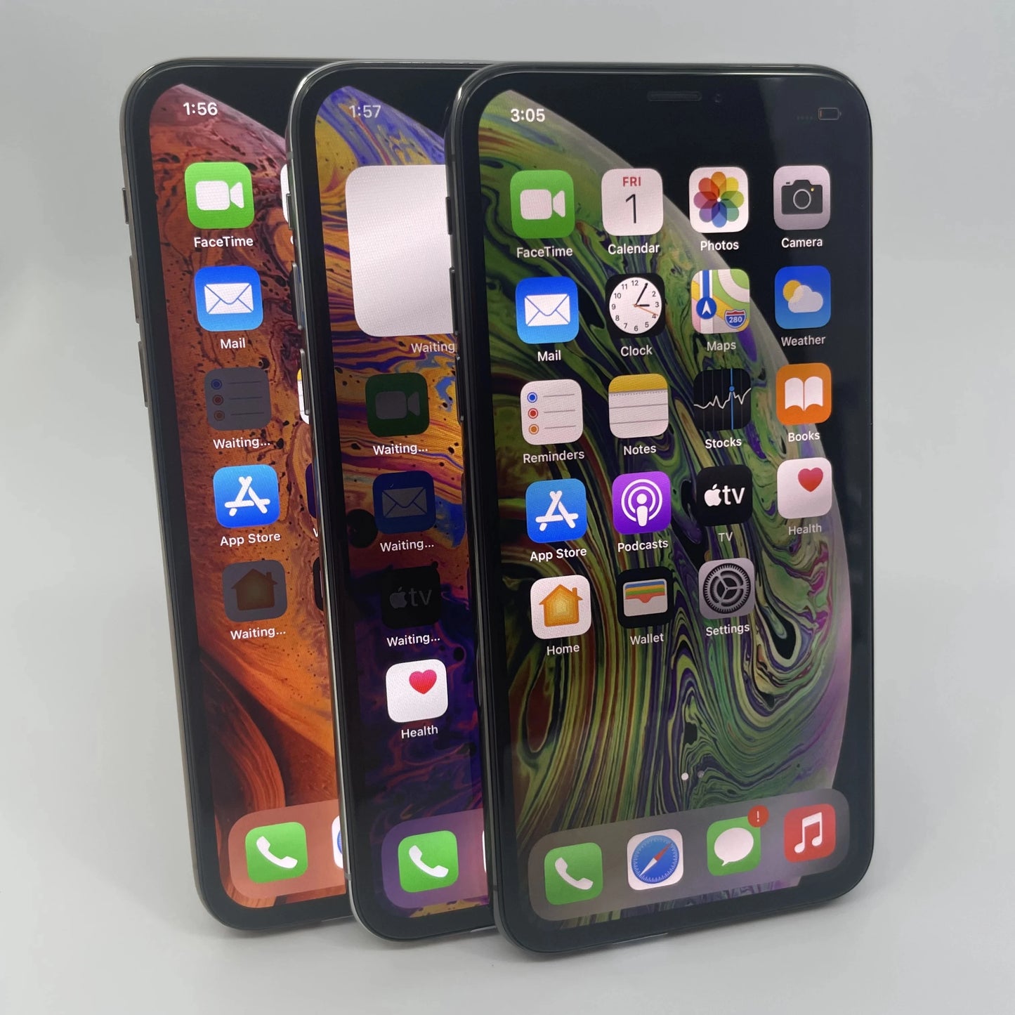 Apple Unlocked iPhone XS Max 4G RAM 64GB 256GB ROM A12 Bionic IOS 6.5inch Screen Original Used XSmax LTE Face ID NFC Smartphone