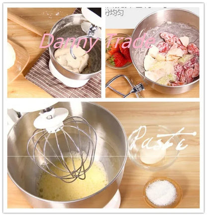 AC220-240V 50-60HZ 600W POWER 4L bowl Powerful home use mini food mixer hand mixer stand mixer Polupar Dough Cream Mixer muliuse