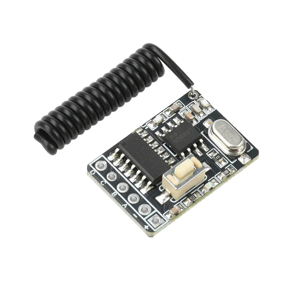 RF 433MHz Receiver Module 4-Channel Switch Transmitter Wireless Remote Controll RX480E Learning Code Decoding Receiver DIY kit