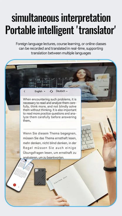 AI Voice Recorder GPT Intelligence APP Control Audio Mind Map Real Time Transcription/Summary/Translation Phone Calls Recording