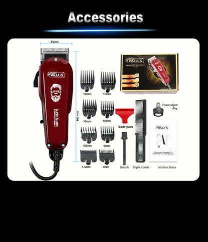 Adjustable Professional Corded Hair Clipper  Hair Trimmer For Men 10W Electric Powerful Barber Shop Haircut Machine Tapering