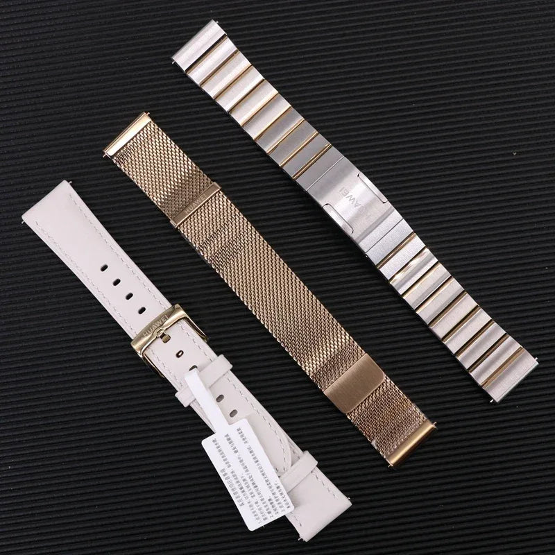 Original 18mm Watch Strap for Huawei GT6 GT5 41mm Leather Strap GT4 41mm FKM Sport Band for GT5pro 42mm Women Calf Leather Band