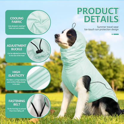 Dog Shirt,Cooling Vest Lightweight Breathable,Dog T-Shirts All-Season UV Protection Pet Clothes Quick Dry Soft Stretchy Shirt
