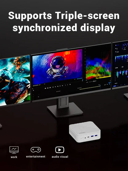 FIREBAT MINI PC AM02 AMD Ryzen 5 7430U Windows 11 PC 16GB DDR4 3200MHz 512GB SSD Wifi 6 BT5.2 HDMI 2.1 2.5Gbps Desktop Computer
