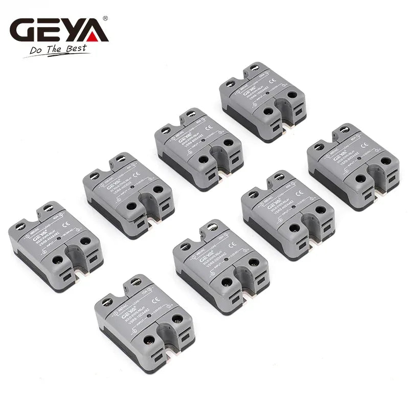 GEYA Single Phase Solid State Relay SSR 10DA 25DA 40DA Relay DC to AC 3-32V Input DC & 24-480VAC Output  VSR8