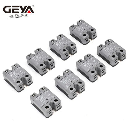 GEYA Single Phase Solid State Relay SSR 10DA 25DA 40DA Relay DC to AC 3-32V Input DC & 24-480VAC Output  VSR8