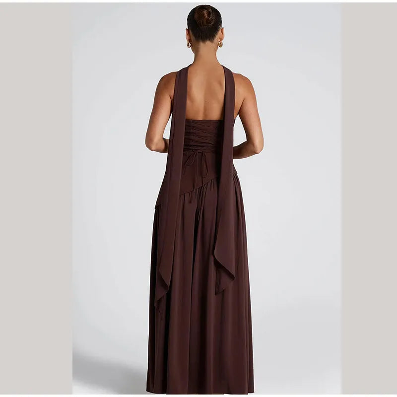 Butter Yellow Mesh Splicing Long Dress Elegant Strapless Split Backless Pleated Gowns For Women 2026 Lady Evening Party Gowns