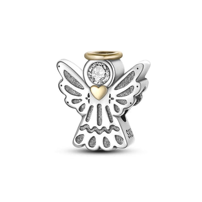 2025 Hot Sale Pink zircon aircraft passport cross Charm Beads Fit 925 Sterling Silver Original women Bracelet DIY Jewelry Gift