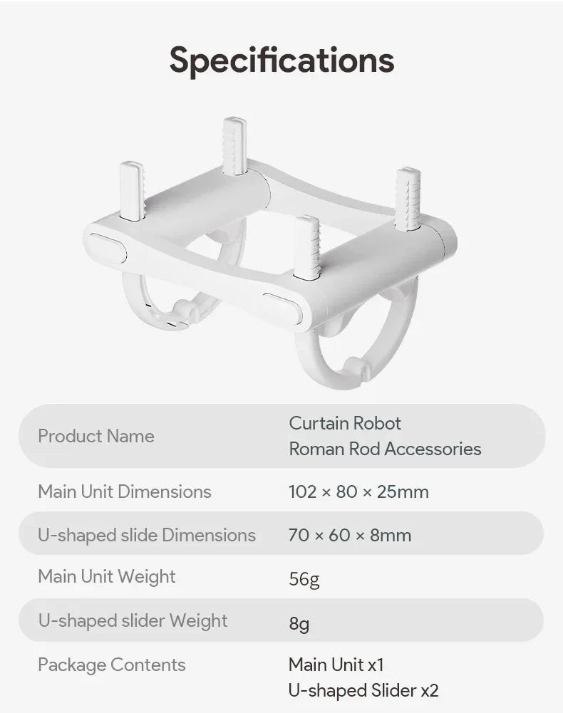 Tuya Zigbee/Bluetooth Track Curtain Robot Tuya Smart Rail Curtain Robot Smart Curtain Pusher Robot Support Siri Alexa Voice