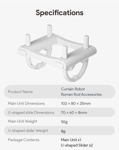 Tuya Zigbee/Bluetooth Track Curtain Robot Tuya Smart Rail Curtain Robot Smart Curtain Pusher Robot Support Siri Alexa Voice