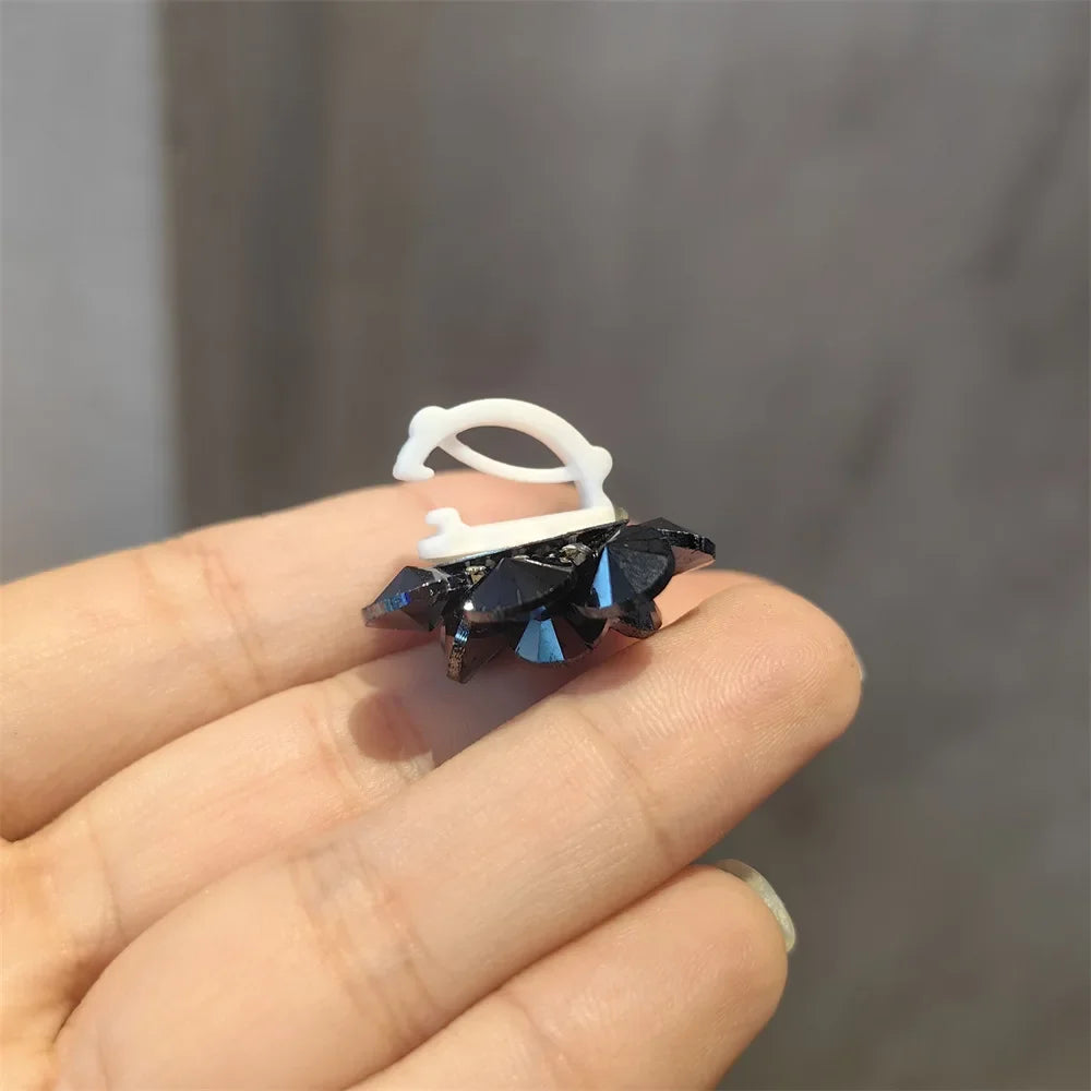New Pearl Flower Shoes Accessories Fruit Crystal Shoe Charm Buckle Shoe Laces Charms for Sneakers Decorations 1Pcs