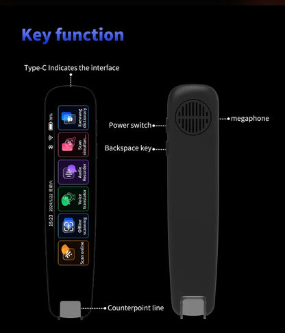 Translation Pen For Teacher Student Smart Voice Scan Translator Pen Multifunction Dictionary Translation Business Travel Abroad