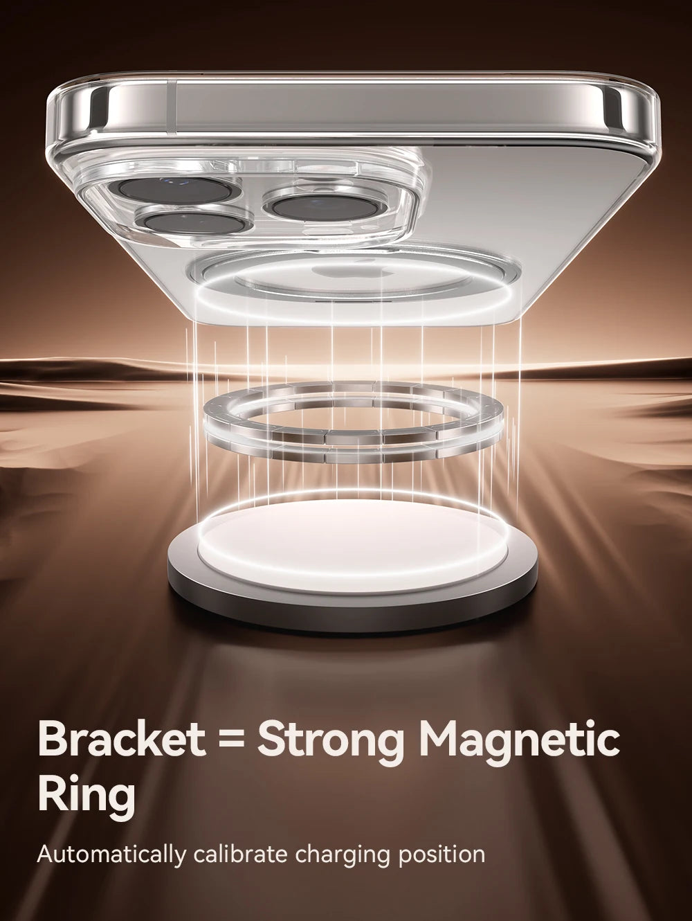 Joyroom Magnetic Stand Case For iPhone 16  Pro Max Case 360° Rotating Bracket Case For iPhone 16  Pro Magnetic Charging Case