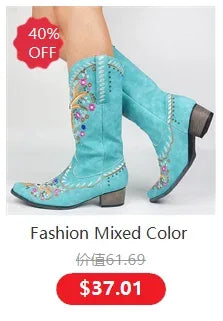 Winter Women Boots Christmas Ankle Boots High Heels Ladies Shoes Femme Warm Short Boots Red Black Shoes  Size 35-43