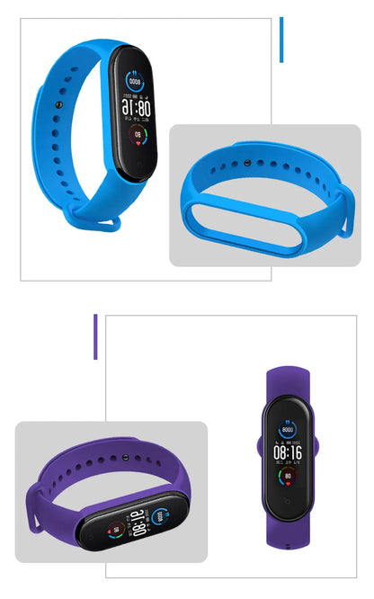 NEW 2022 Watch Strap for Xiaomi Mi Band 7 Wristband Silicone Bracelet Wrist Straps MiBand band7 Smartwatch Accessories