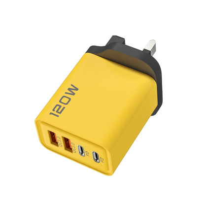 120W Fast Charger Hub USB C Quick Charge Ports PD 3.0 QC 3.0 For iPhone Samsung Xiaomi Android Phone Global Travel Charger Plug