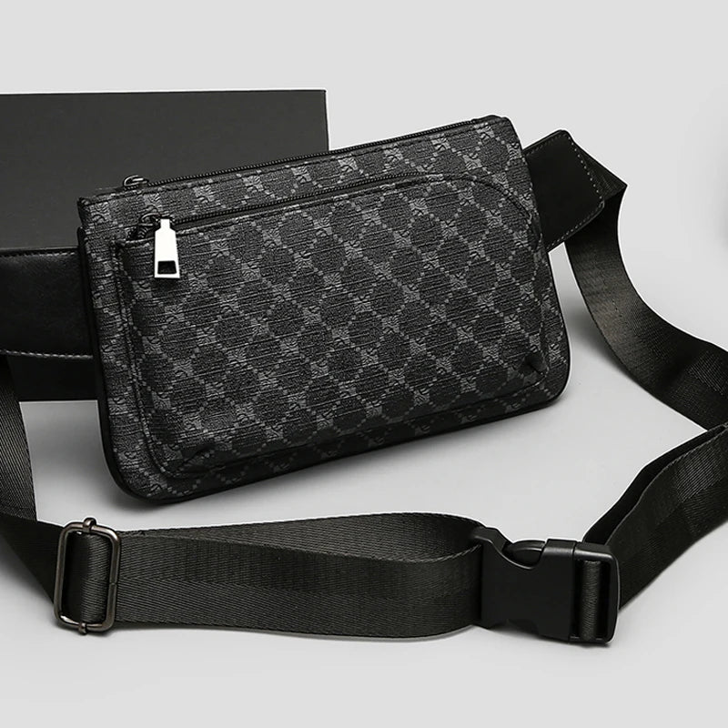 Fashion mini leather men's chest bag crossbody bags sacoches hommes bandolera hombre bolsos para hombre bag for men sling bag