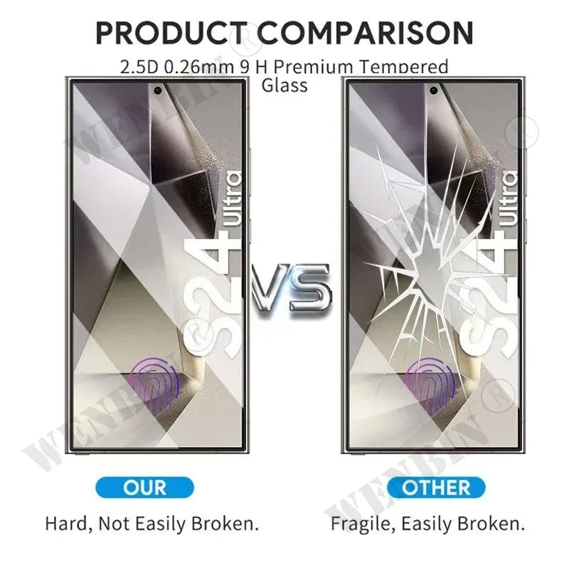 3 Pcs Tempered Glass For Samsung Galaxy S26 S25 S24 S23 S22 Ultra Plus FE A57 A56 A36 A17 Screen Protector Full Protective Glass by PDG ibma