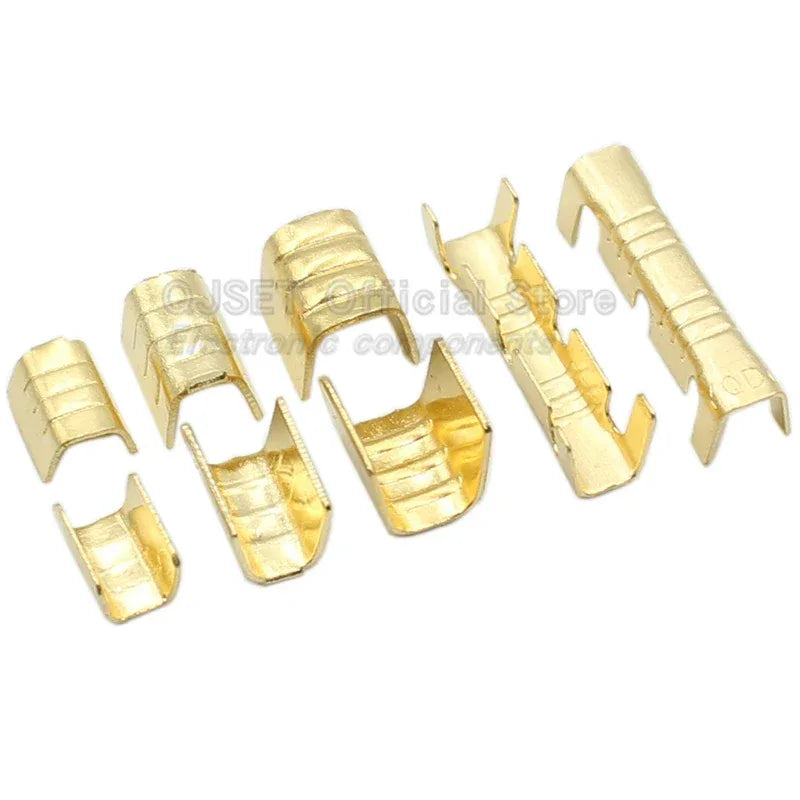100Pcs DJ454 Wire 0.5-6.0mm² U-shape copper wire crimp terminals Cold pressed connectors Cable lugs for wire splice terminals DJ