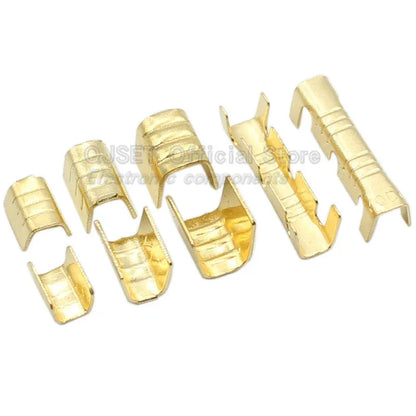 100Pcs DJ454 Wire 0.5-6.0mm² U-shape copper wire crimp terminals Cold pressed connectors Cable lugs for wire splice terminals DJ